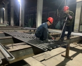 垂直水冷壁管片（8m）|φ32×8mm，截距62.5mm，5連根，總長(zhǎng)8m|15CrMoG